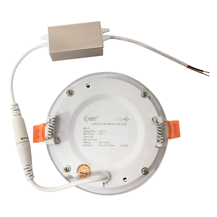Đèn led âm trần siêu mỏng, thanh lịch, hiện đại Comet CD01F009 9W - Điện Dân Dụng.