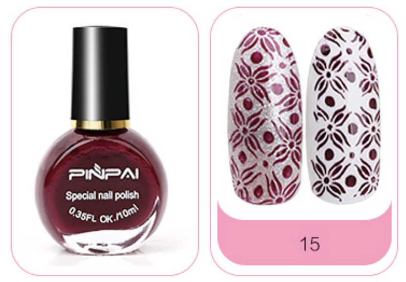 Mực in nail pinpai dùng cho khuôn in trang trí móng 10ml