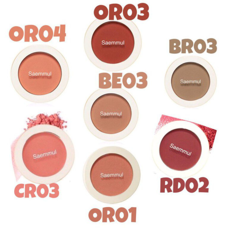 Phấn Má Hồng Siêu Mịn The Saem Saemmul Single Blusher 5g