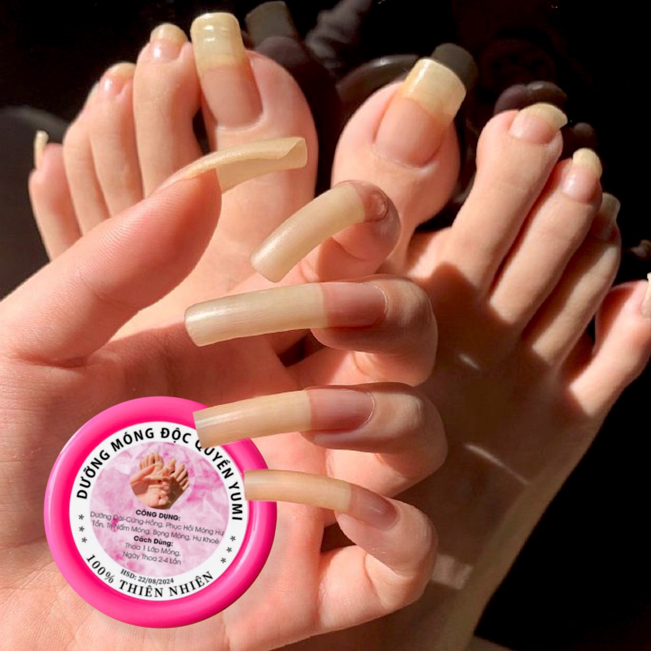 Dưỡng Móng Tay Độc Quyền , Dưỡng dài móng, giúp móng chắc khoẻ, bọng móng