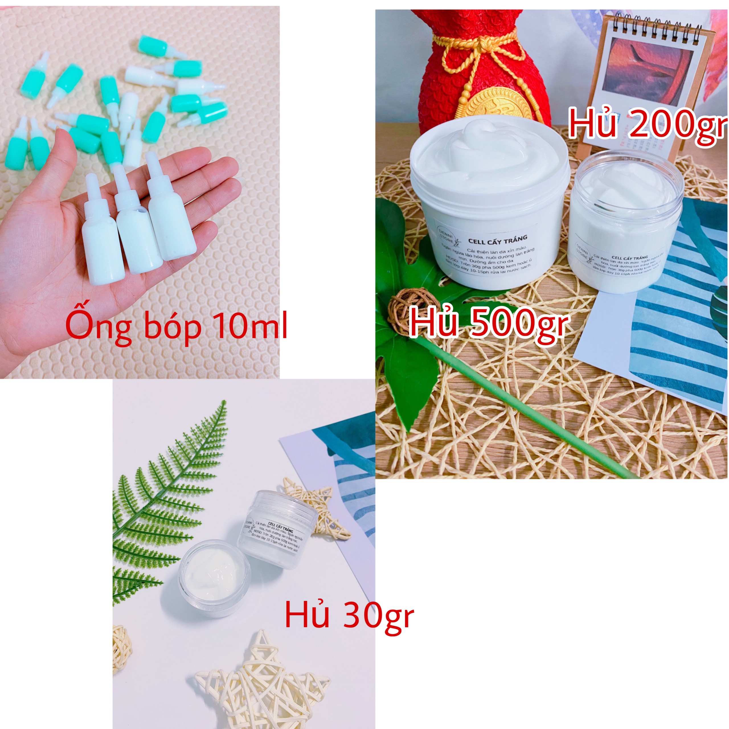 Hủ 30gr cấy trắng da cực mạnh pha kem
