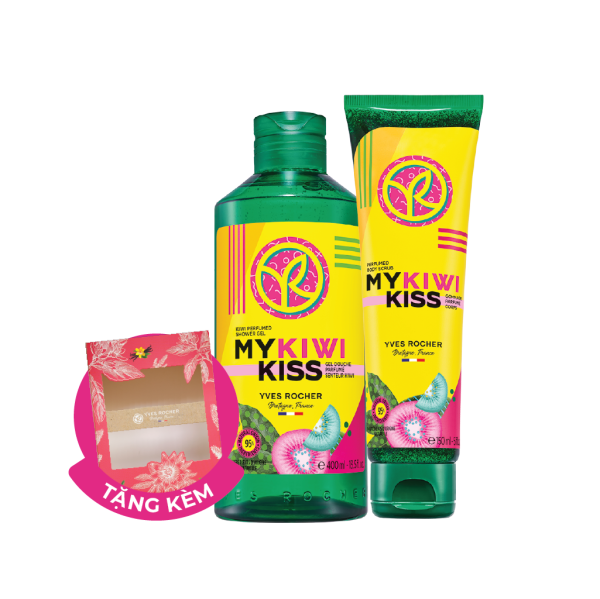 GIFT SET 21 - My Kiwi Kiss - Combo làm sạch và dưỡng ẩm cơ thể nhập khẩu