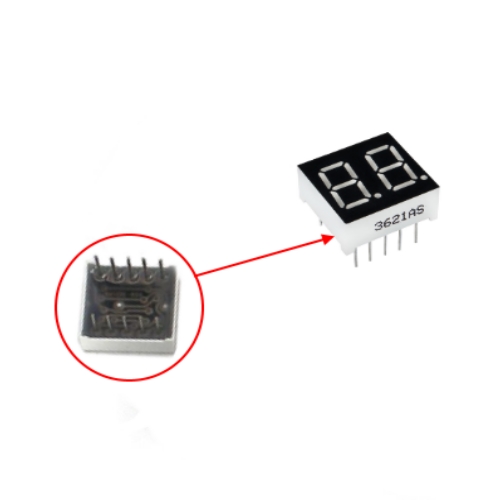LED 7 THANH 3621AS 0.36 INCH 2 SỐ MÀU ĐỎ 10 CHÂN CATHODE CHUNG
