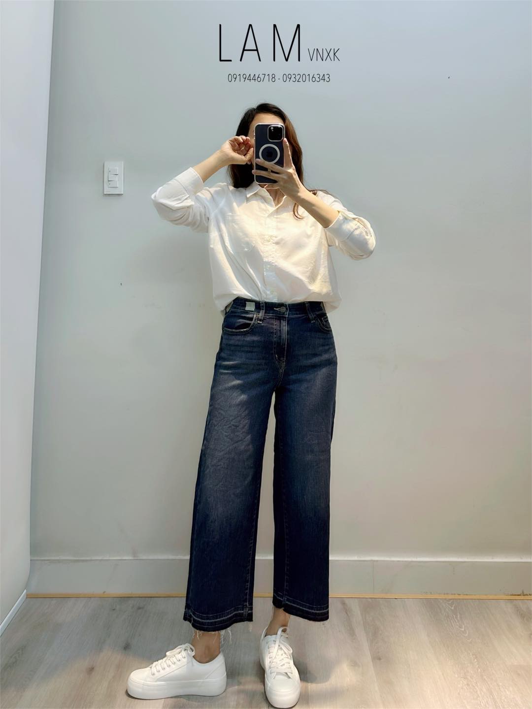 Quần jean lửng uniqlo