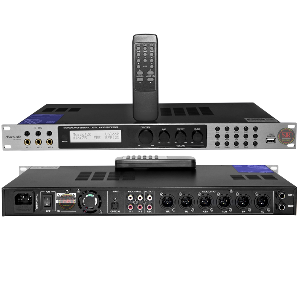 [HCM]Vang số db aucoustic S-690 bảo hành 24 tháng tặng dây canon miễn phí vận chuyển