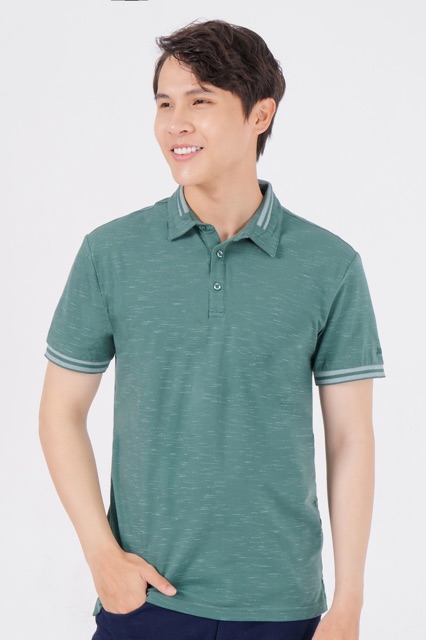 Áo polo nam vải cotton slup, Cổ phối viền nổi bật Blentino PL25