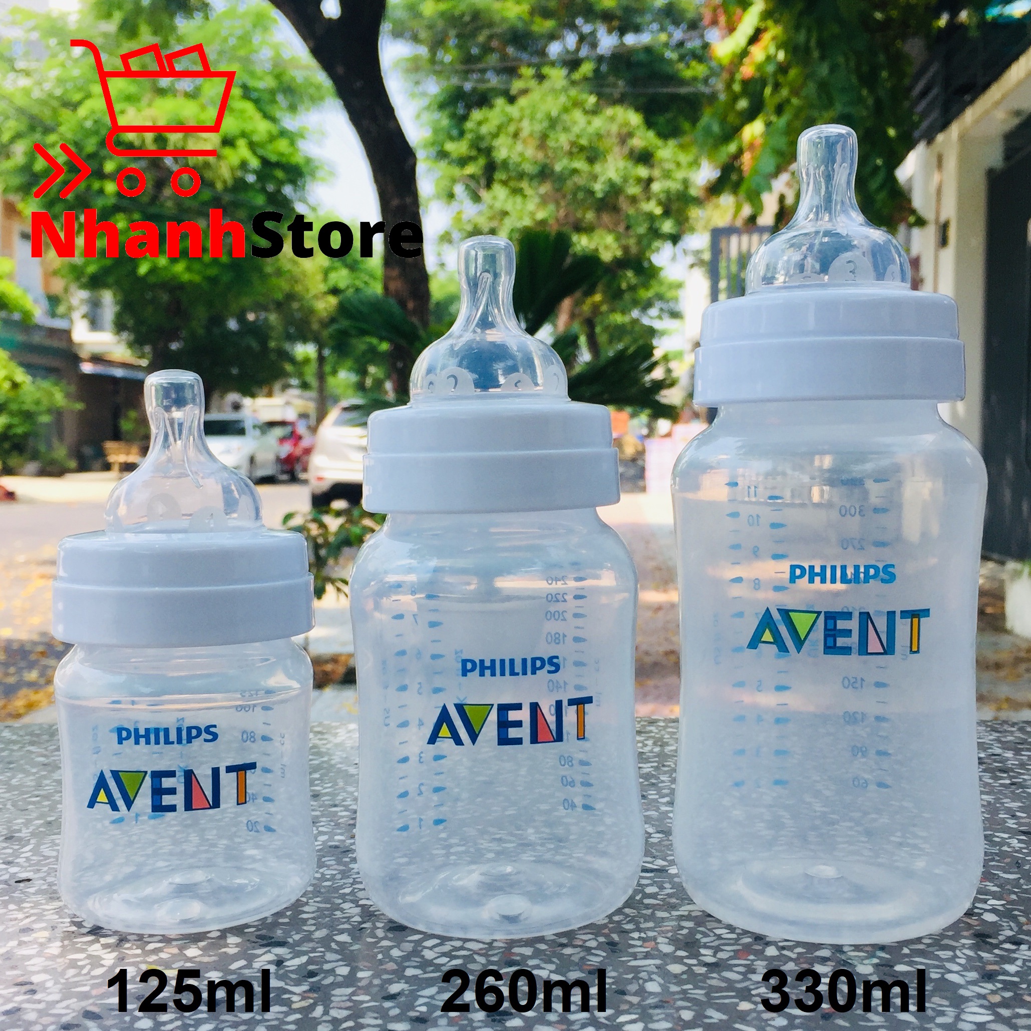 Bình sữa Avent Classic 125ml - 260ml - 330ml [Cam kết chính hãng]