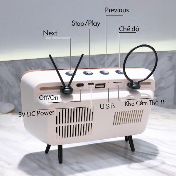 LOA BLUETOOTH TV CỔ ĐIỂN