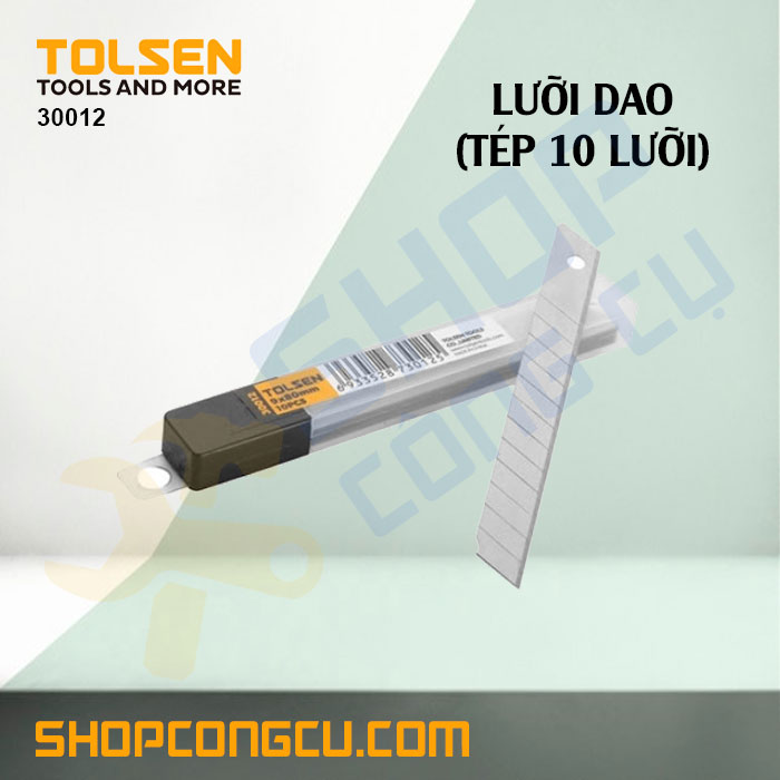 Lưỡi dao 9x80x0.4 MM (10 lưỡi) Tolsen 30012