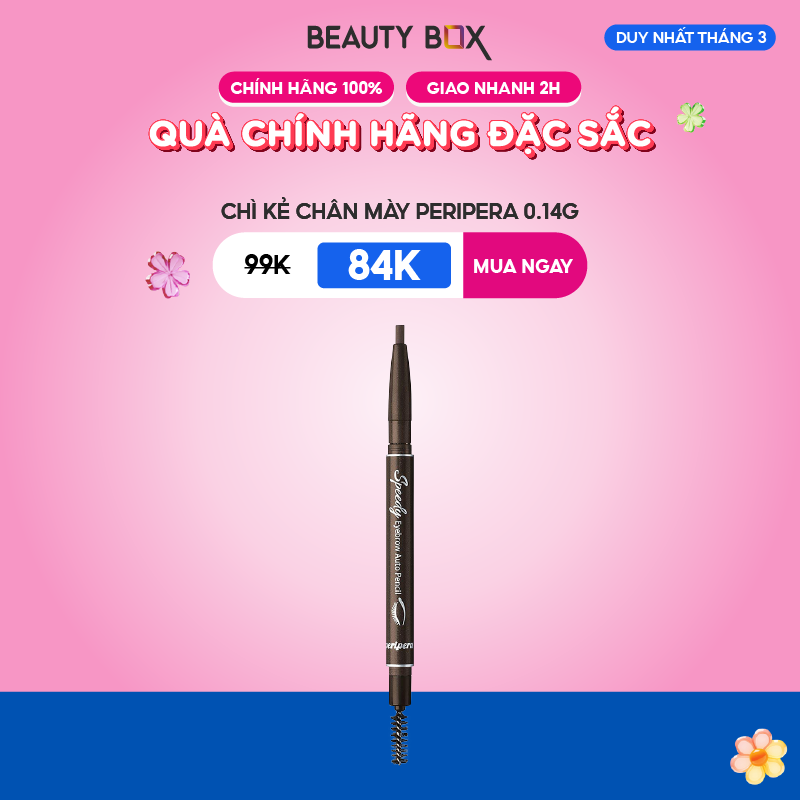 [Săn Sale] Chì Chân Mày Peripera Speedy Eyebrow Auto Pencil 0.14G