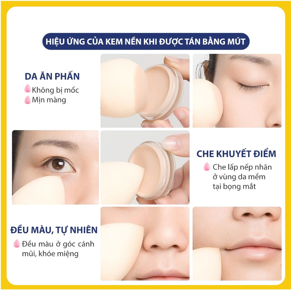 Bông Tán kem nền Hồ Lô Revlon (MÃ 18)