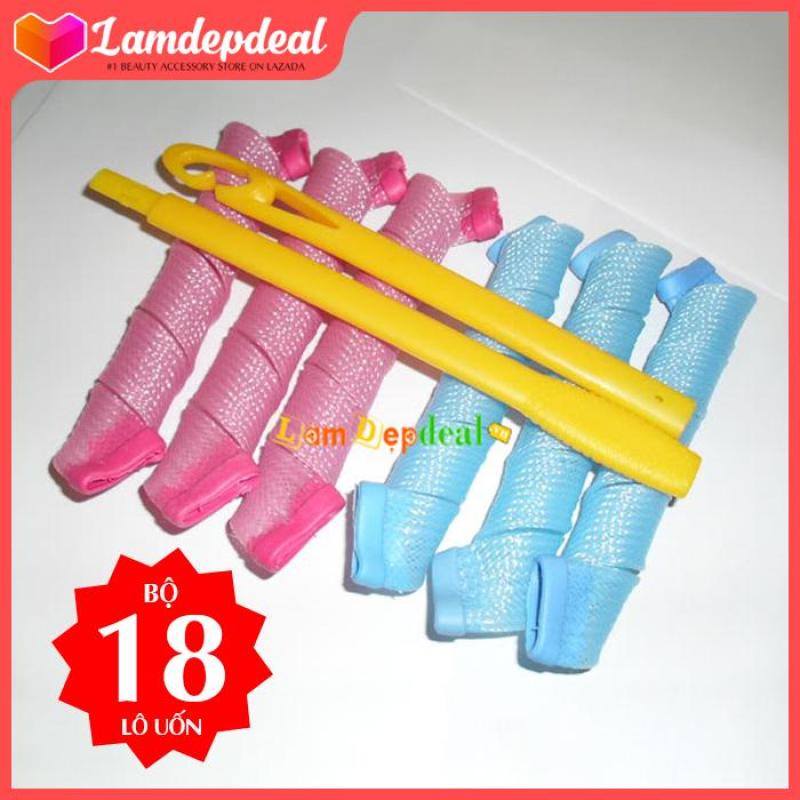 Lamdepdeal - Bộ tạo kiểu tóc xoăn 18 ống Curlformer dài 15cm - Dụng cụ làm tóc nhập khẩu