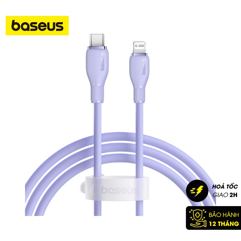 Cáp Sạc Nhanh Cho i.P.h.o.n.e i.P.a.d Baseus Pudding Series Type C to L.i.g.h.t.ning PD 20W ( Fast Charging Data Cable )