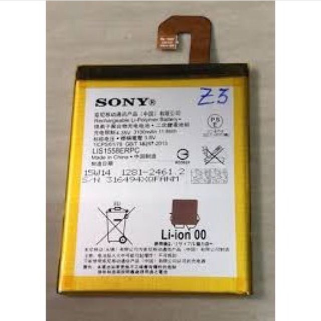 Pin Sony Xperia Z3 Xịn Mới 100%__Bh 6 Tháng