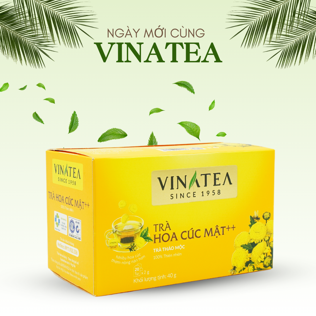 TRÀ VINATEA HOA CÚC MẬT ++ TÚI LỌC 40G