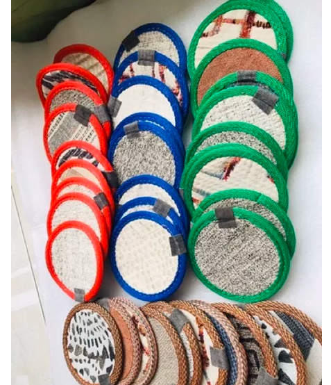 Set 10 miếng Lót Ly siêu thấm (Mẫu Vuông Và Tròn, Hình thật)
