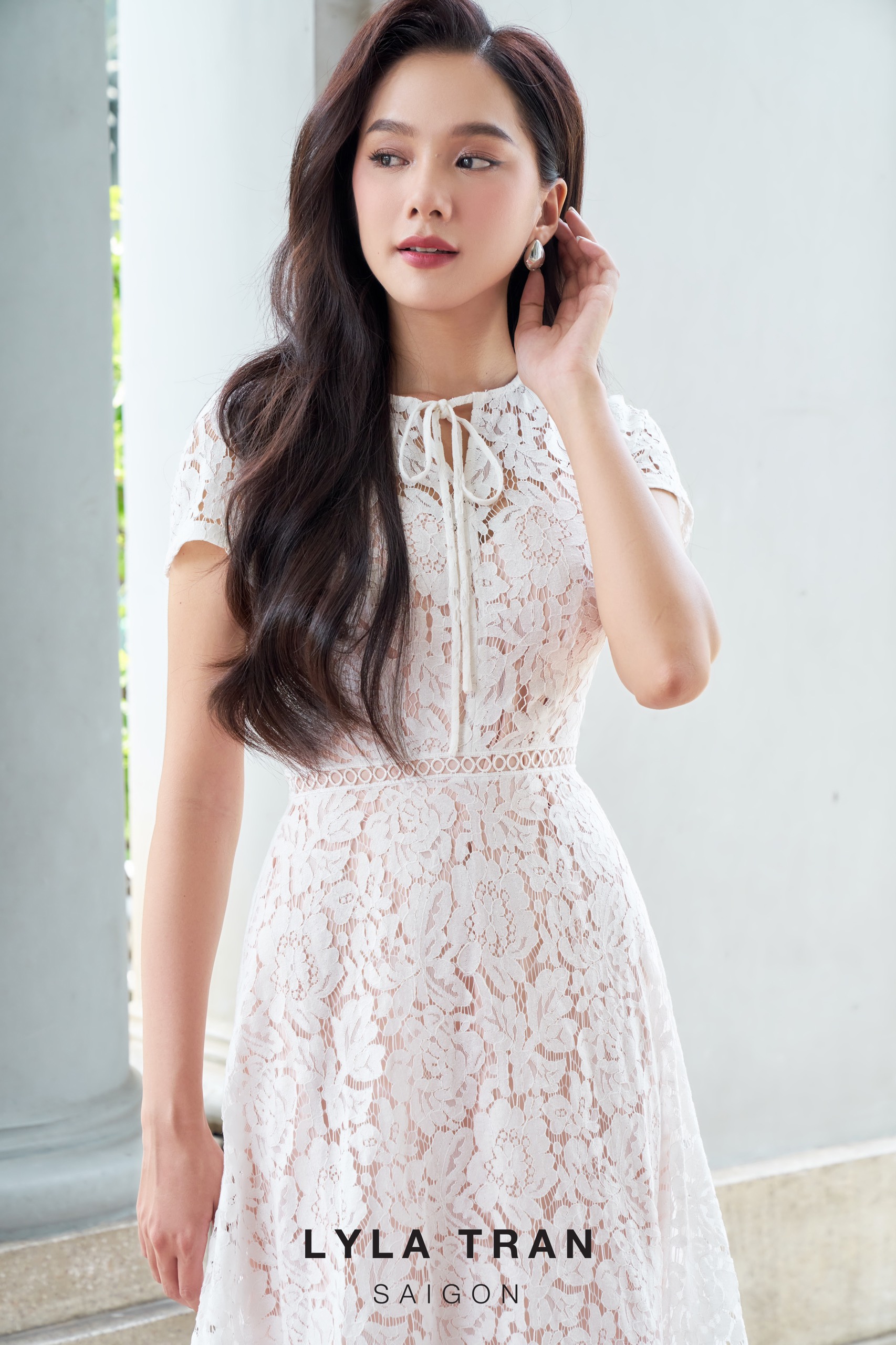 ĐẦM REN CỔ TRÒN PHOM A (BAOBAO LACE)
