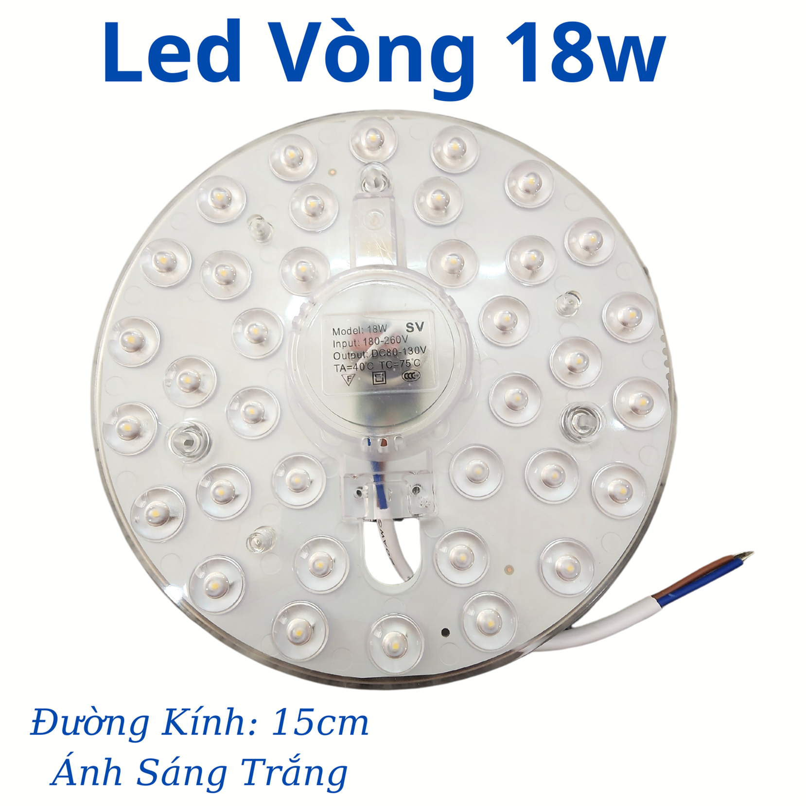 Led Vòng Siêu Sáng 12w - 18w - 24w (Trắng - Vàng)