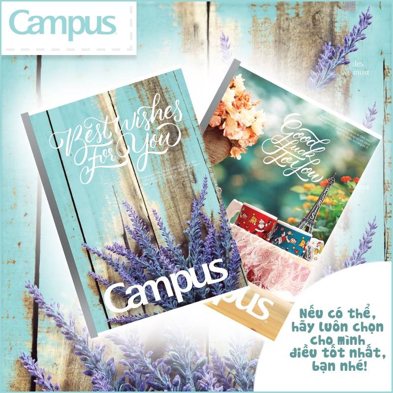 Tập Sinh Viên 4 ly ngang Vintage 200 Trang ( Campus ) - 1 quyển