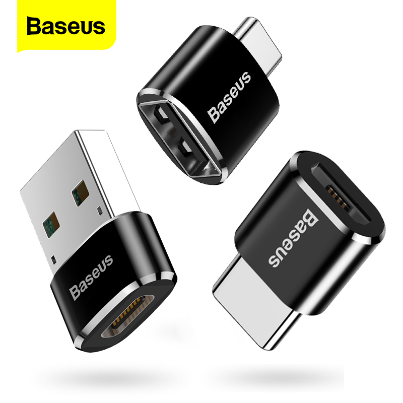 Baseus bộ chuyển đổi usb sang type c bộ chia otg usb usb-c sang micro usb type-c cho macbook samsung s20 đầu nối usbc otg hshop hshop365 bb2