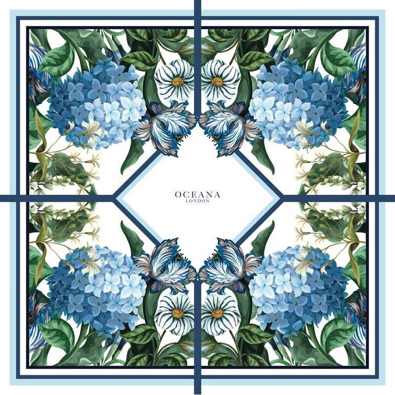 Oceana London - Khăn lụa vuông Rani Scarf