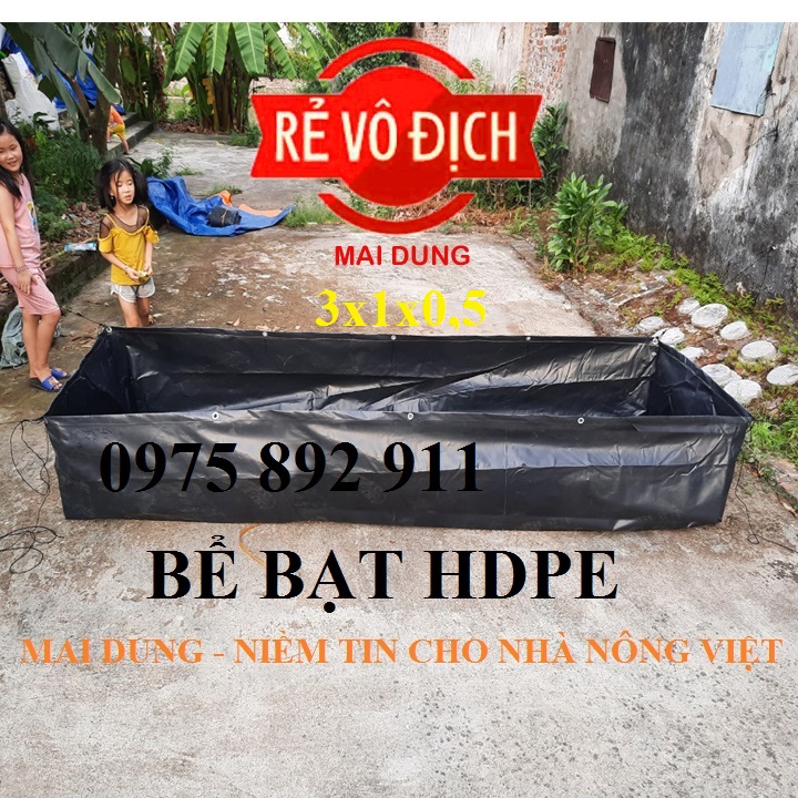 Bể bạt nuôi ốc , ếch , cá , lươn - loại HDPE