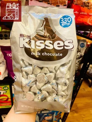 Socola Hershey's Kisses Milk Chocolate - Bịch to 300 viên 1.58kg