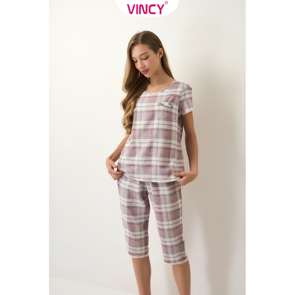 [Mua 3 giảm 20%, mua 2 giảm 15%] Bộ Đồ Kate Lửng Nữ Vincy BKL056W81
