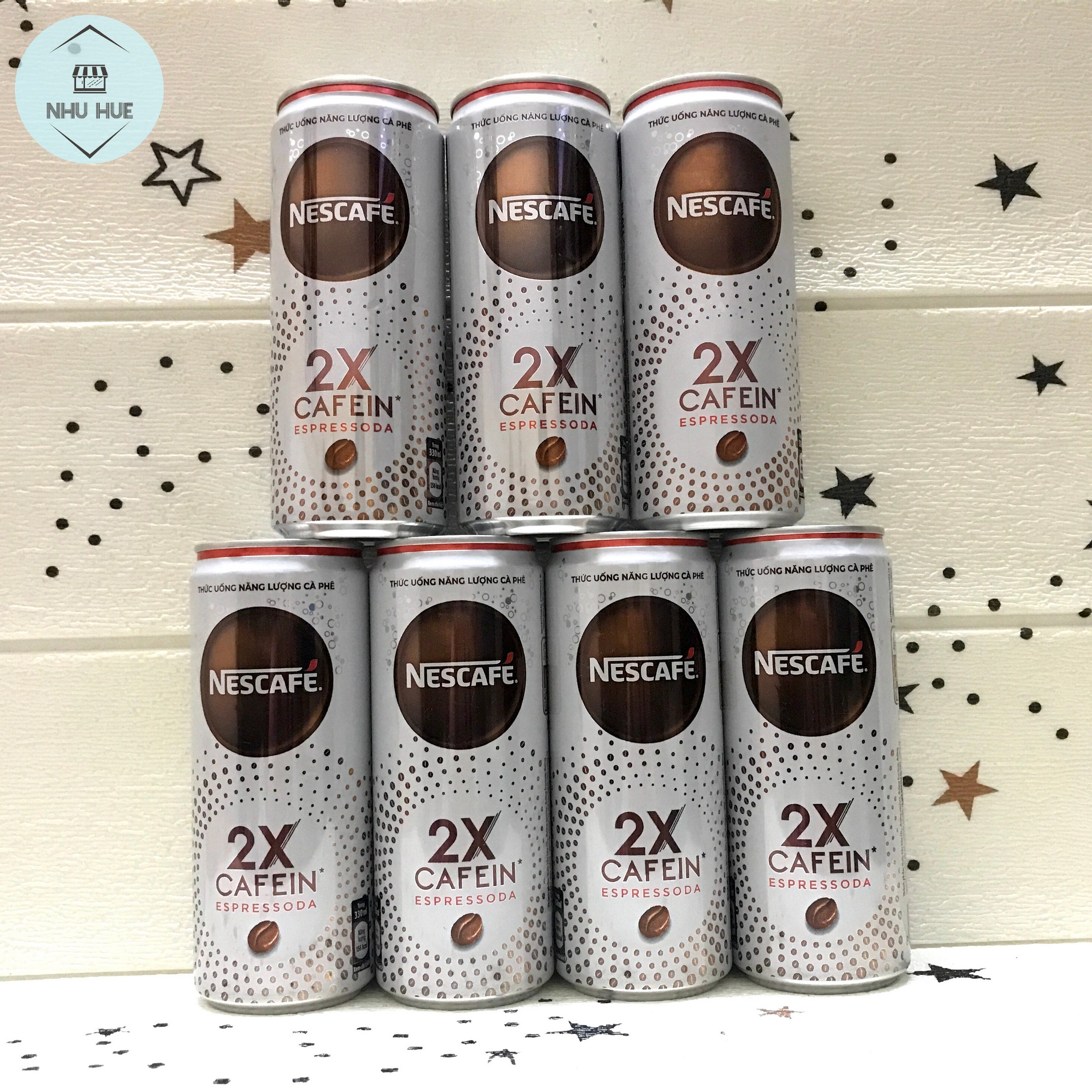 Cà phê lon NesCafe Espressoda 2X Cafein (lon 330ml)
