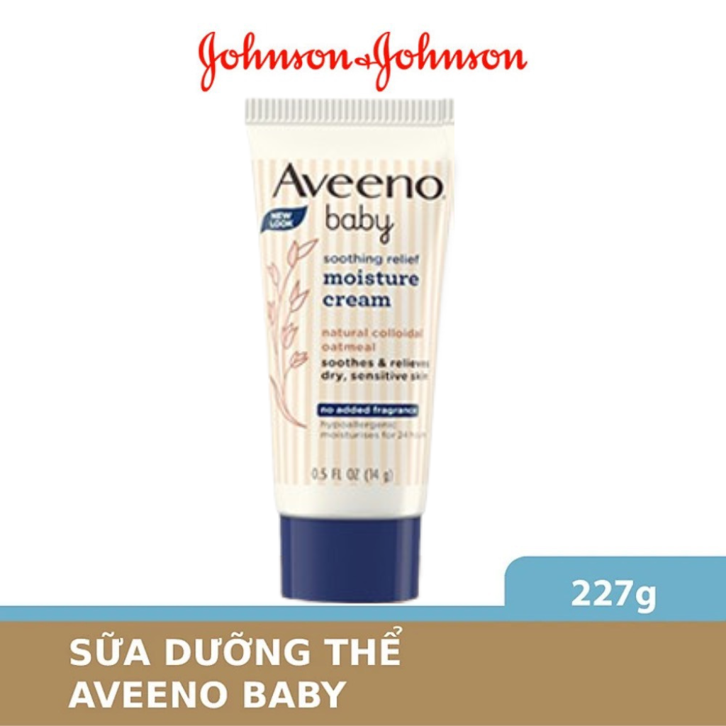 Kem dưỡng ẩm cho da khô và nhạy cảm Aveeno Baby Moisture cream 227g