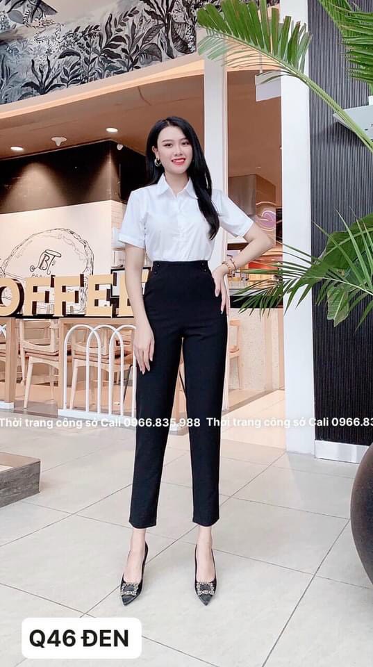 Quần tây công sở nữ 4 cúc sườn