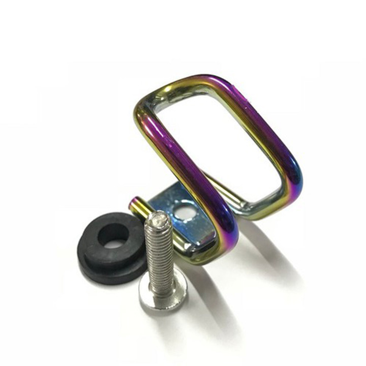 Móc treo xe máy chữ u mạ titan