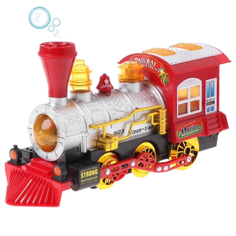 Hộp đầu xe lửa pin thổi bong bóng xà phòng - đồ chơi giáo dục
