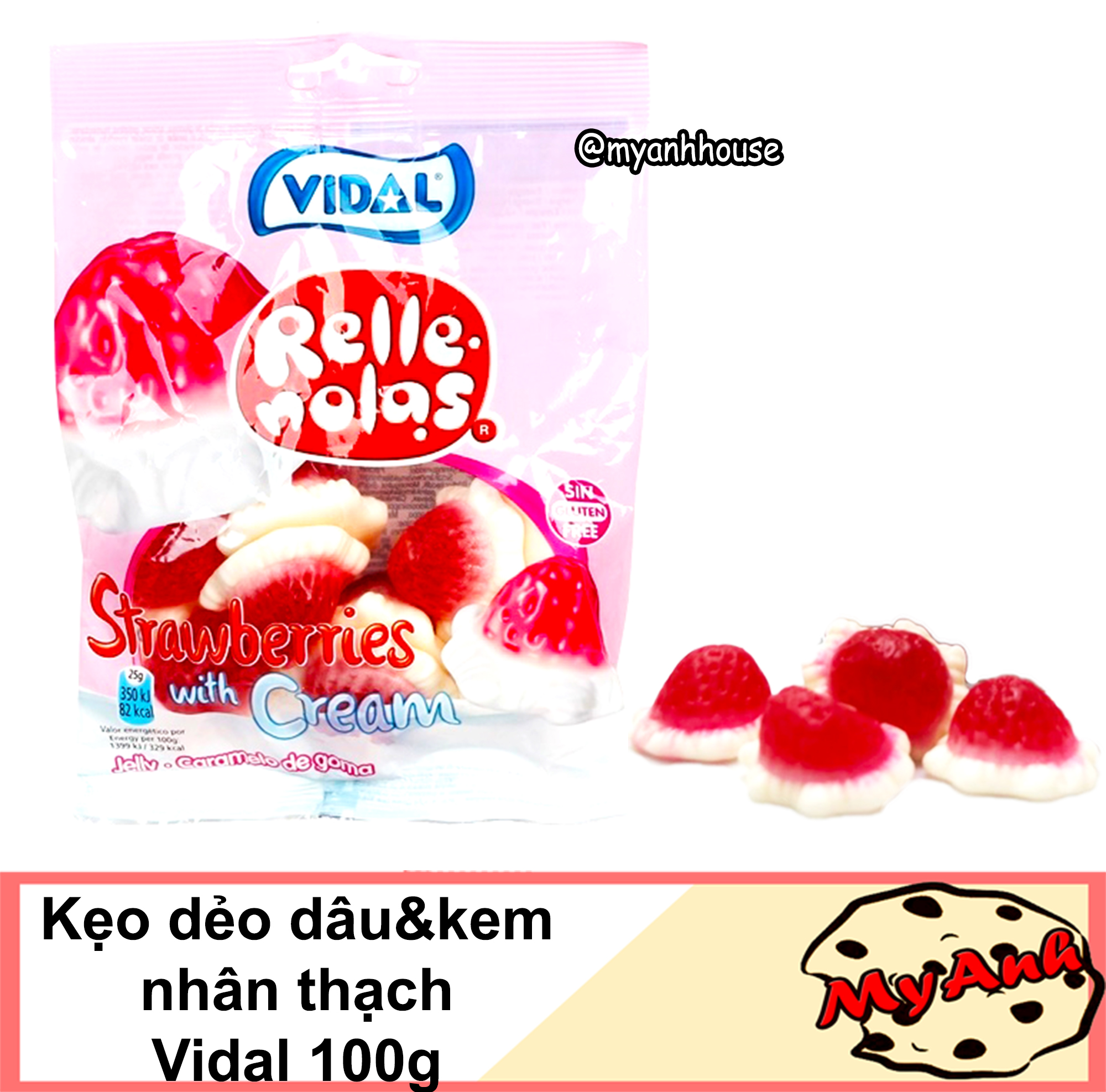 (TRÁI CÂY) KẸO DẺO VIDAL 100G DATE T12/2020
