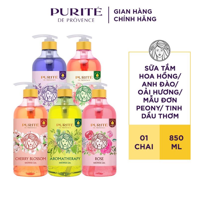 Sữa tắm purite by provence 850ml