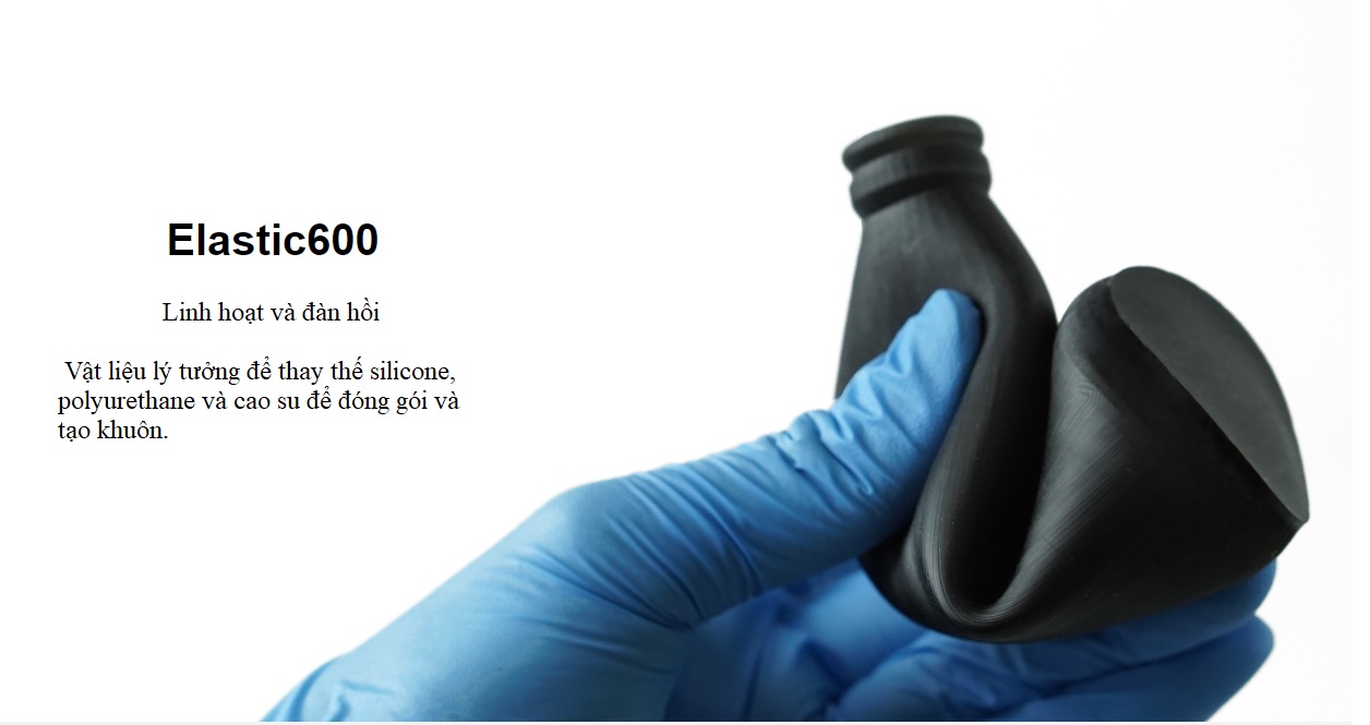 [Nhựa in 3D Resin DẺO] - Magforms Elastic600 Resin - Chai 1000ml - Flexible resin
