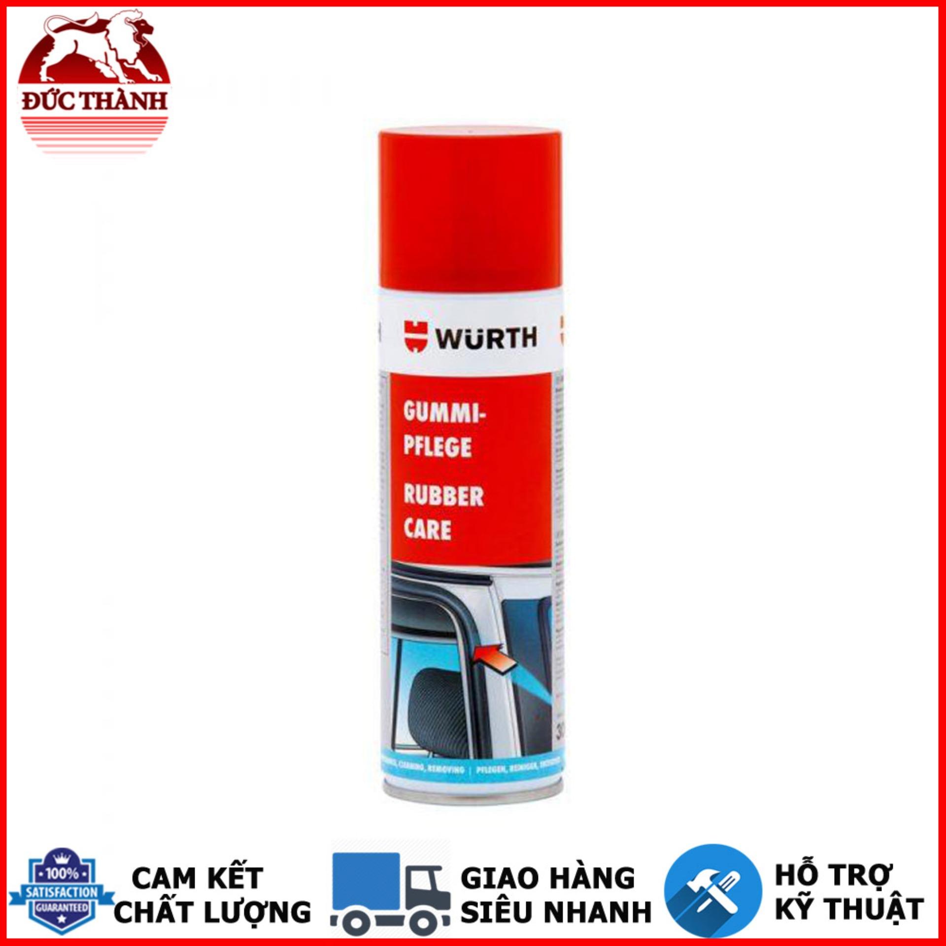 Chai xịt bảo dưỡng ron cao su Wurth Rubber Care 300ml