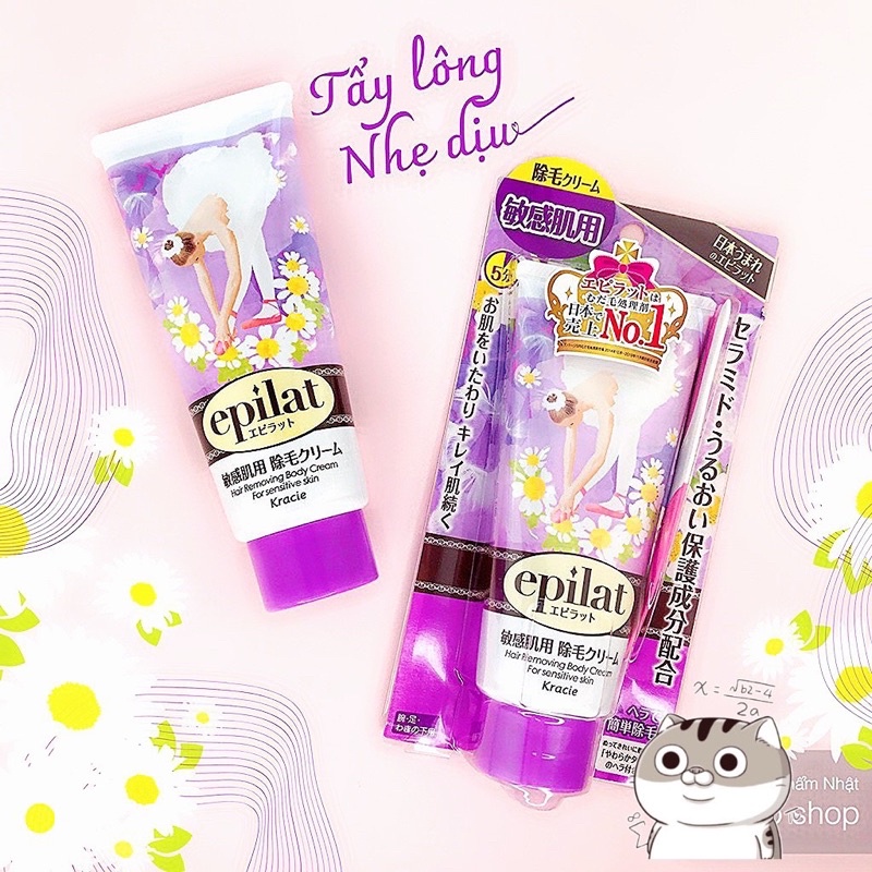 Kem tẩy lông Epilat Kraice Nhật Bản 150G
