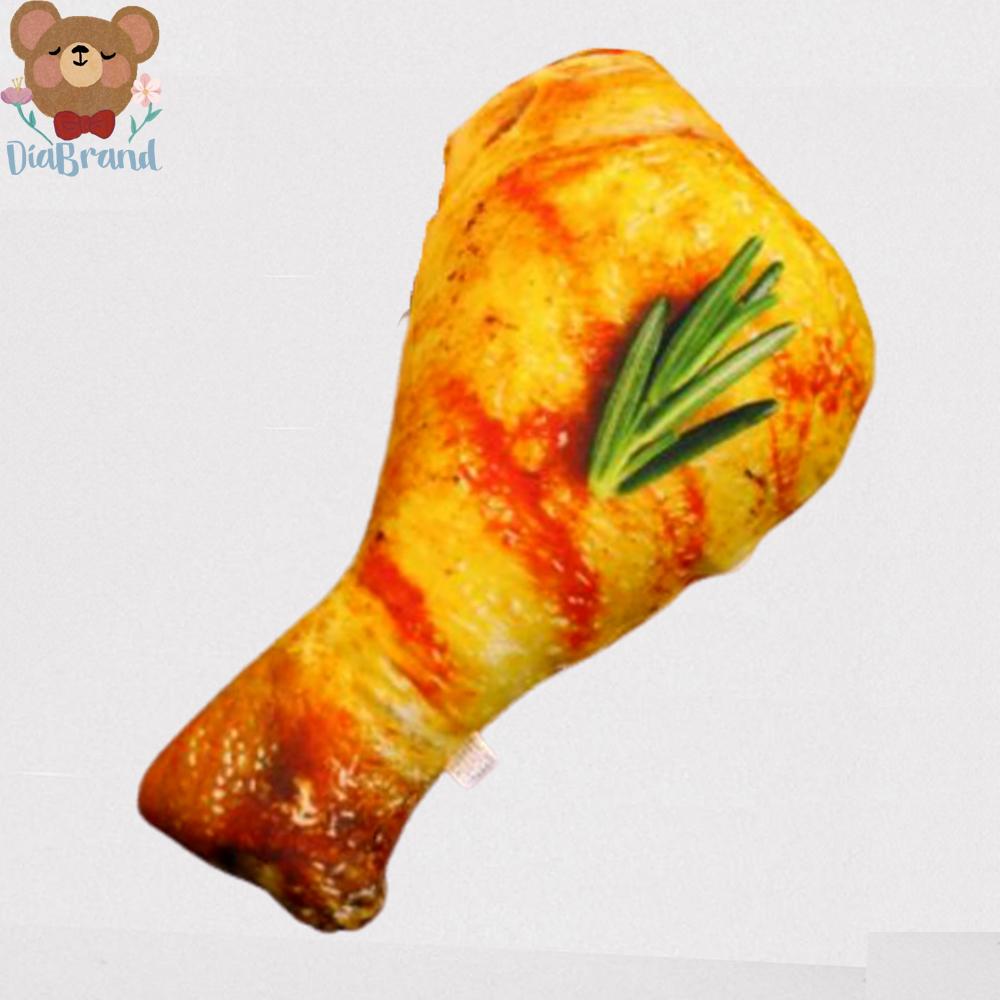 GẤU BÔNG HÌNH ĐÙI GÀ 3D SIÊU THẬT 3 SIZE