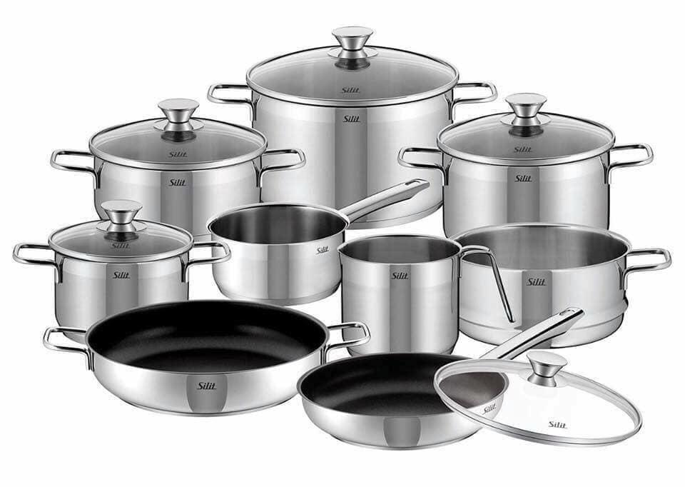 Bộ nồi Silit Pisa 10 món [Nhập Đức]