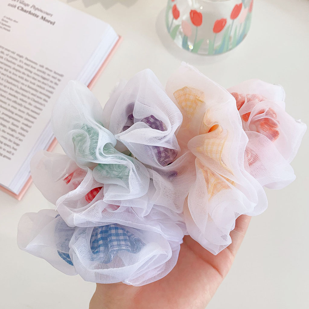 Cột tóc vải Scrunchies Caro mây CT60