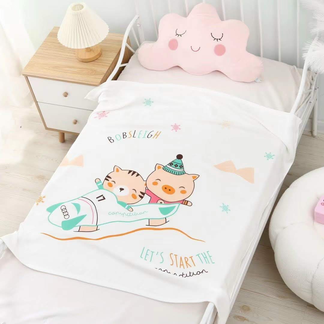 Chăn LỤA Mùa Hè COTTON xuất Hàn 1m x1m2 Siêu Mềm Mát Lạnh