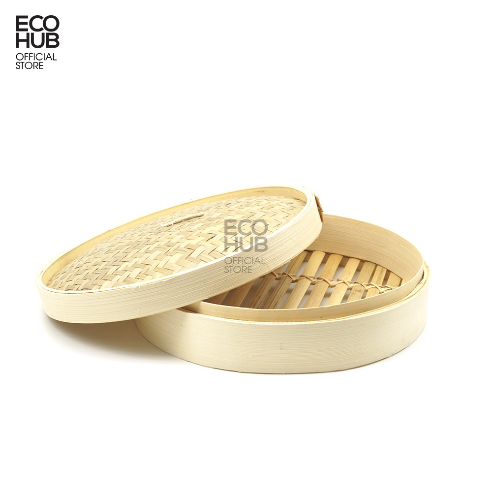 Xửng hấp tre ecohub dimsum / bánh bao / xôi (size: 15/18/20/22/25/30cm | eh034
