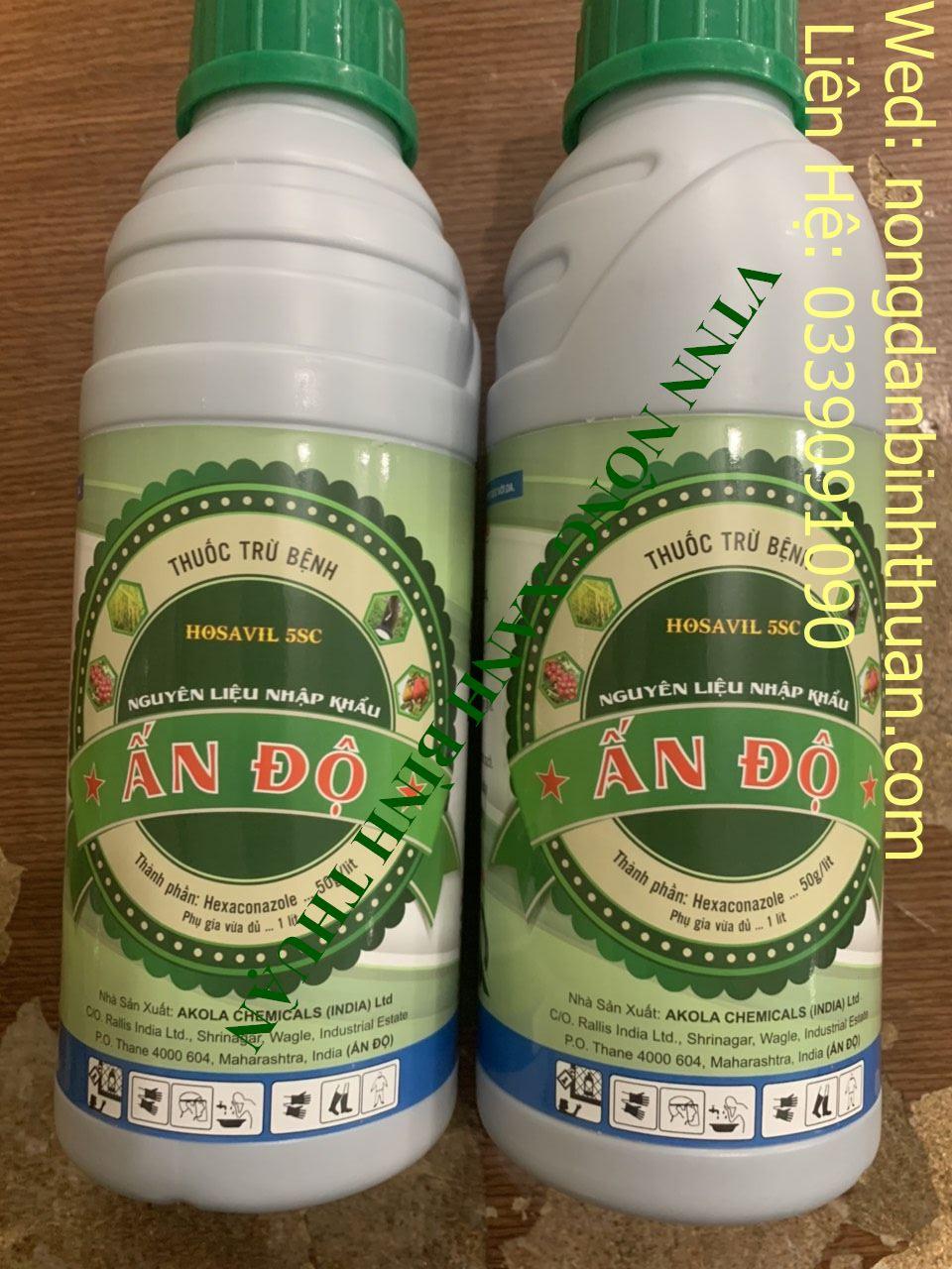 Thuốc trừ bệnh Hexaconazole Ân Độ Hosavil 5sc