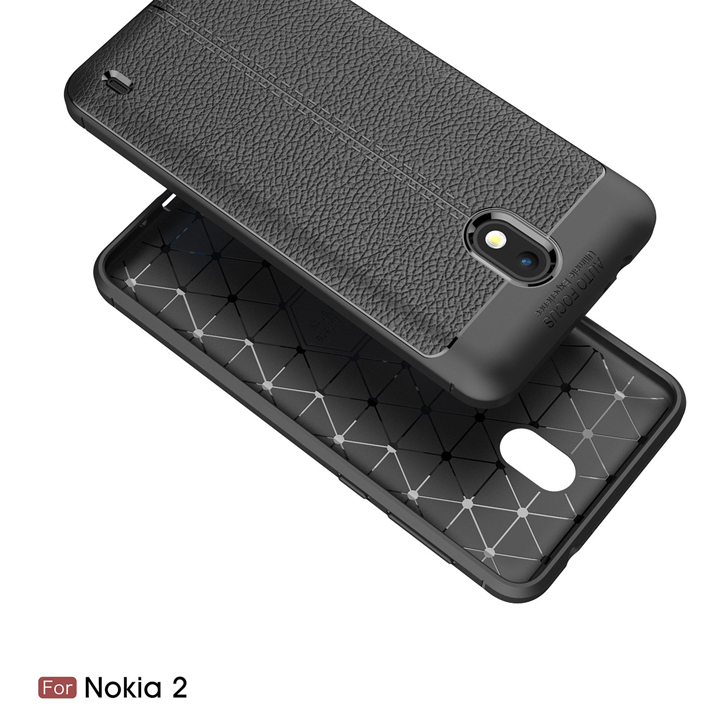 Ốp lưng Nokia 2 silicon giả da Auto Focus