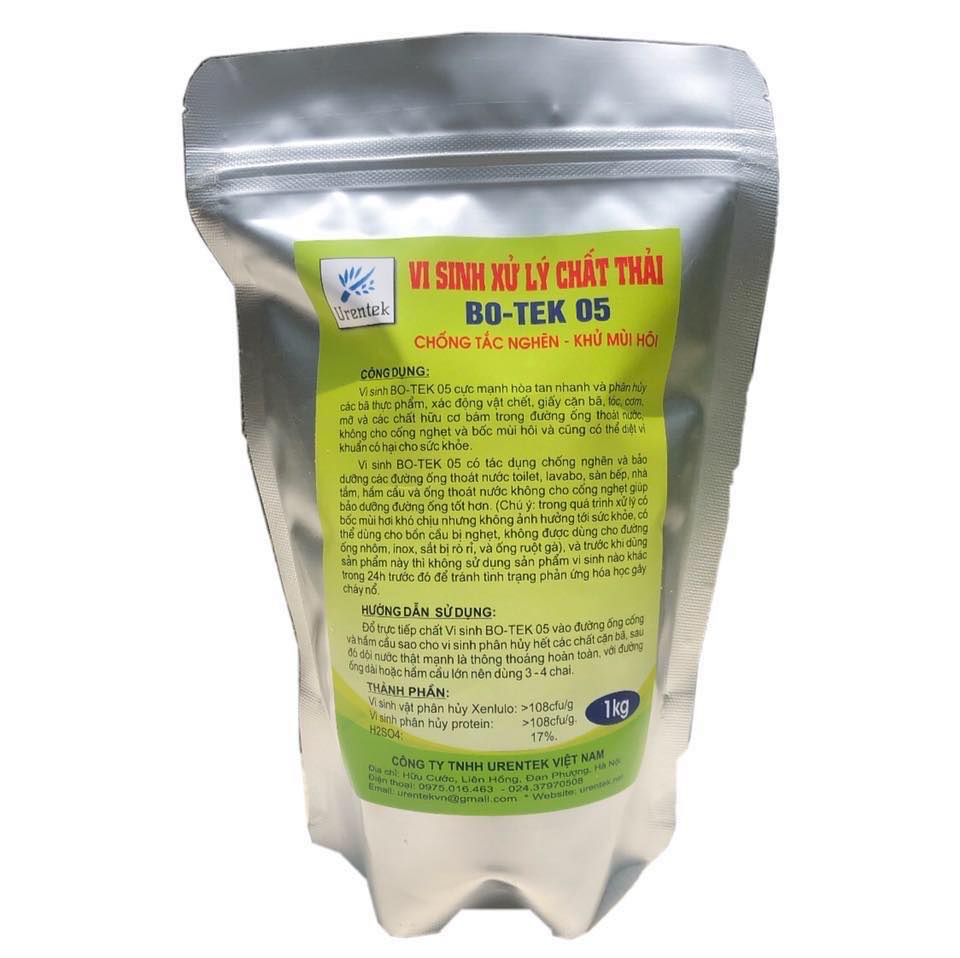 Bột thông cống, xử lý dầu mỡ đóng khối BOTEK-05