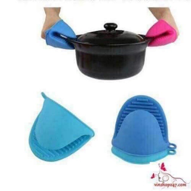 Combo 02 bắc nồi silicon chống bỏng
