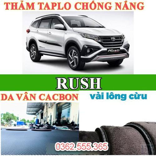 Thảm taplo TOYOTA RUSH bằng lông Cừu 3 lớp hoặc Da Cacbon