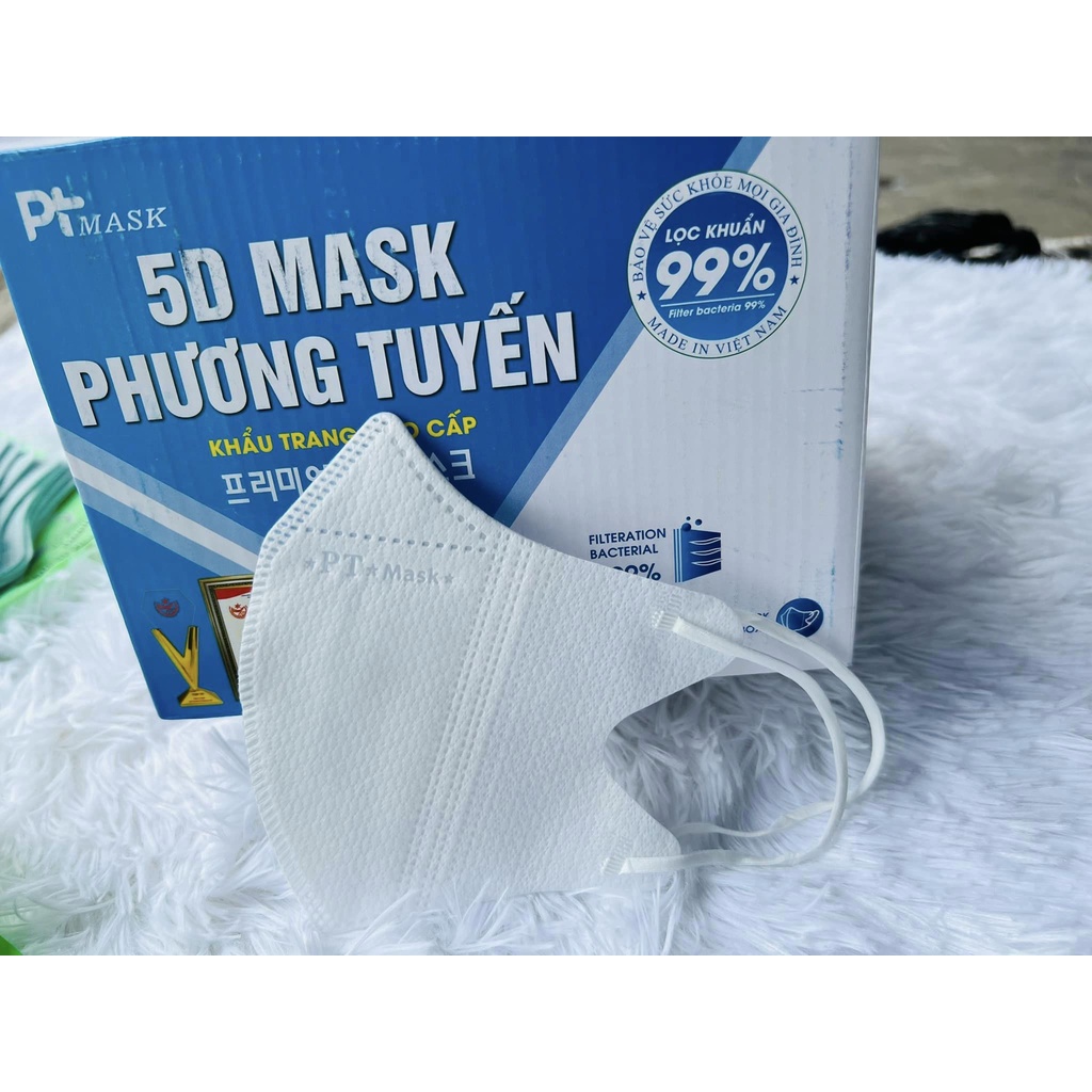 COMBO 10 HỘP 100 CHIẾC KHẨU TRANG 5D, KHẨU TRANG 5D