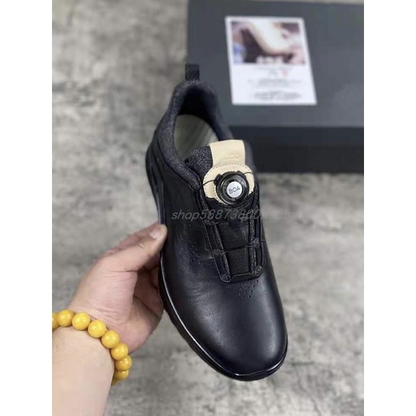 [SALE] Giày Golf Ecco Nút Vặn- đen huyền bí, mẫu mới 2022
